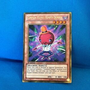 Yugioh Card Gimmick Puppet Humpty Dumpty Dark Type Monster 1stEdition Shiny 1996